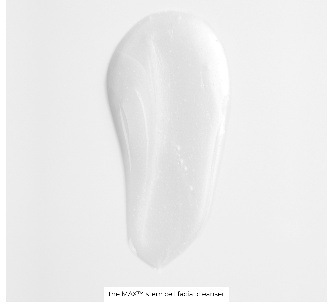 the MAX™ stem cell facial cleanser